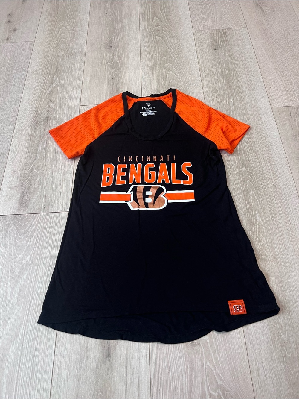 Fanatics Cincinnati Bengals Black and Orange Short Sleeve Tee